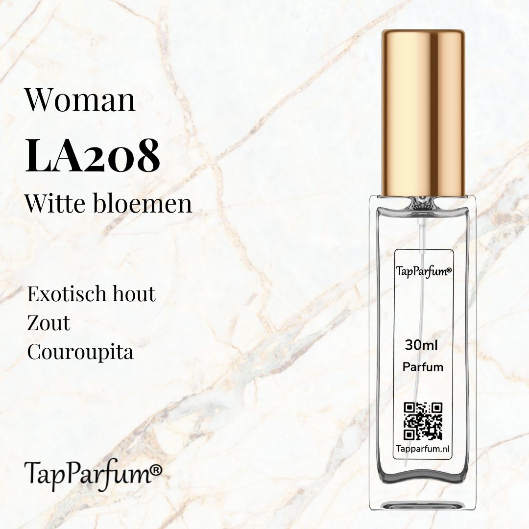 TapParfum LA208 30 ML - 50 ML - 100 ML - Navulflacon